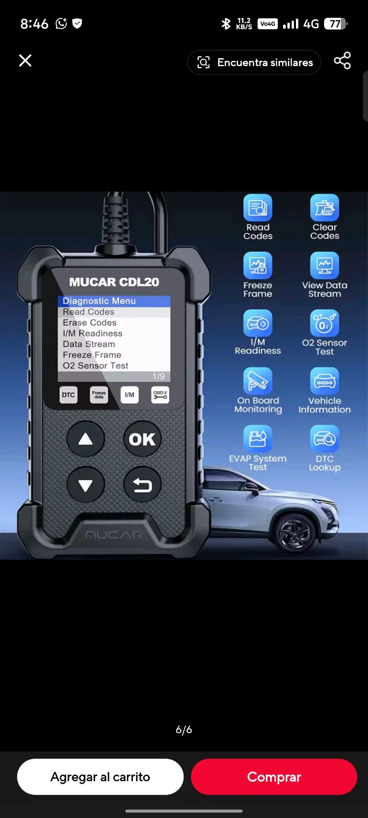 scaner para vehiculos obd imagen 2